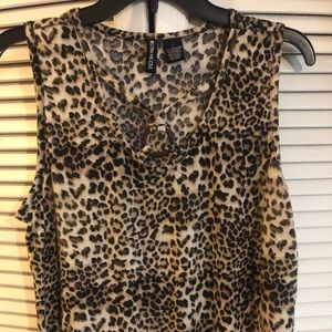 Animal print top